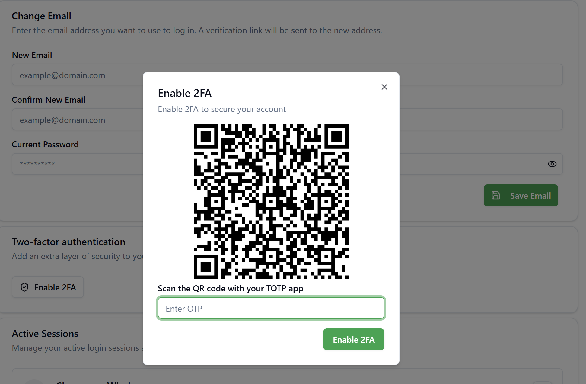 2FA User Activation