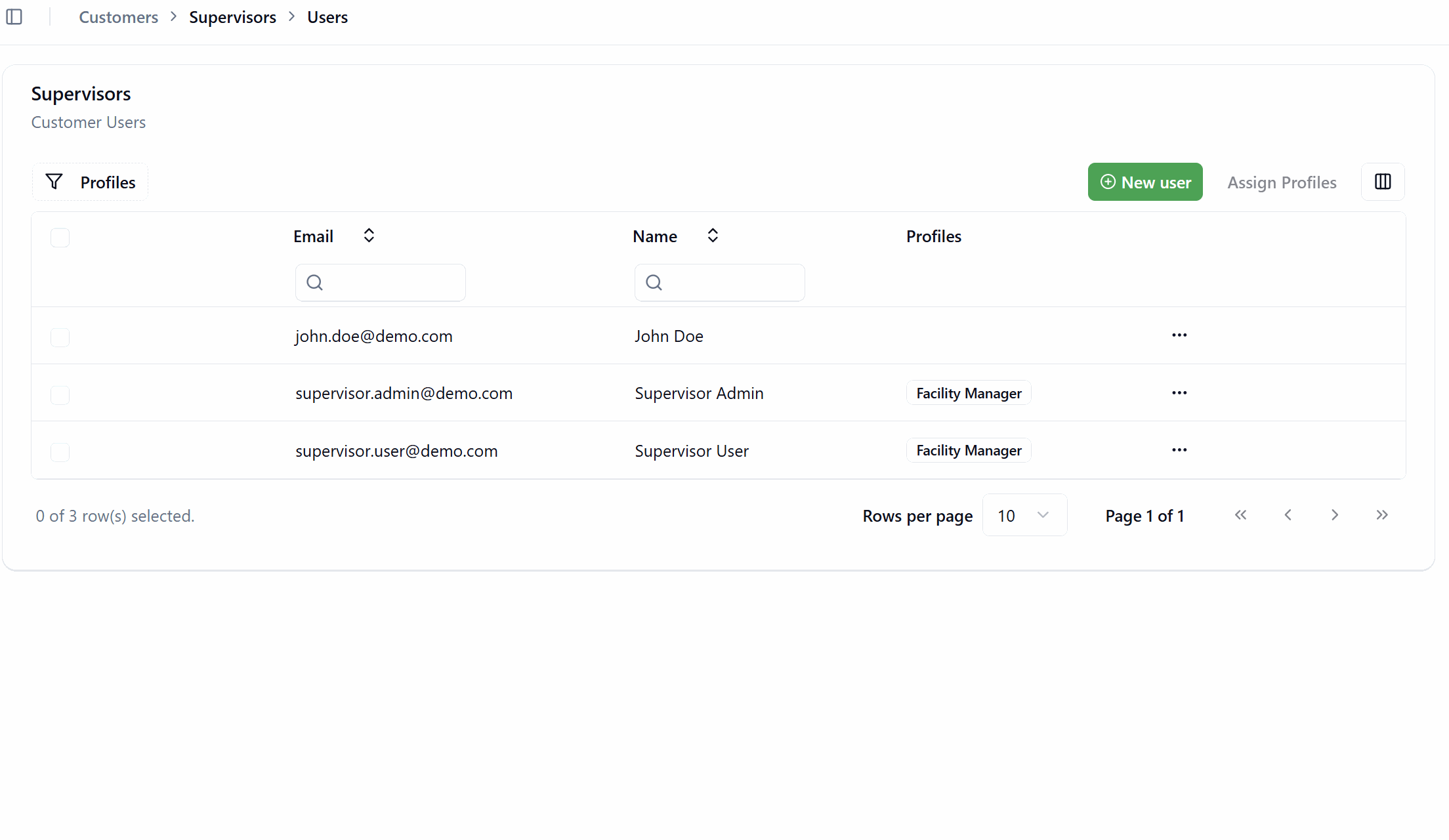 Bulk Assign Profiles
