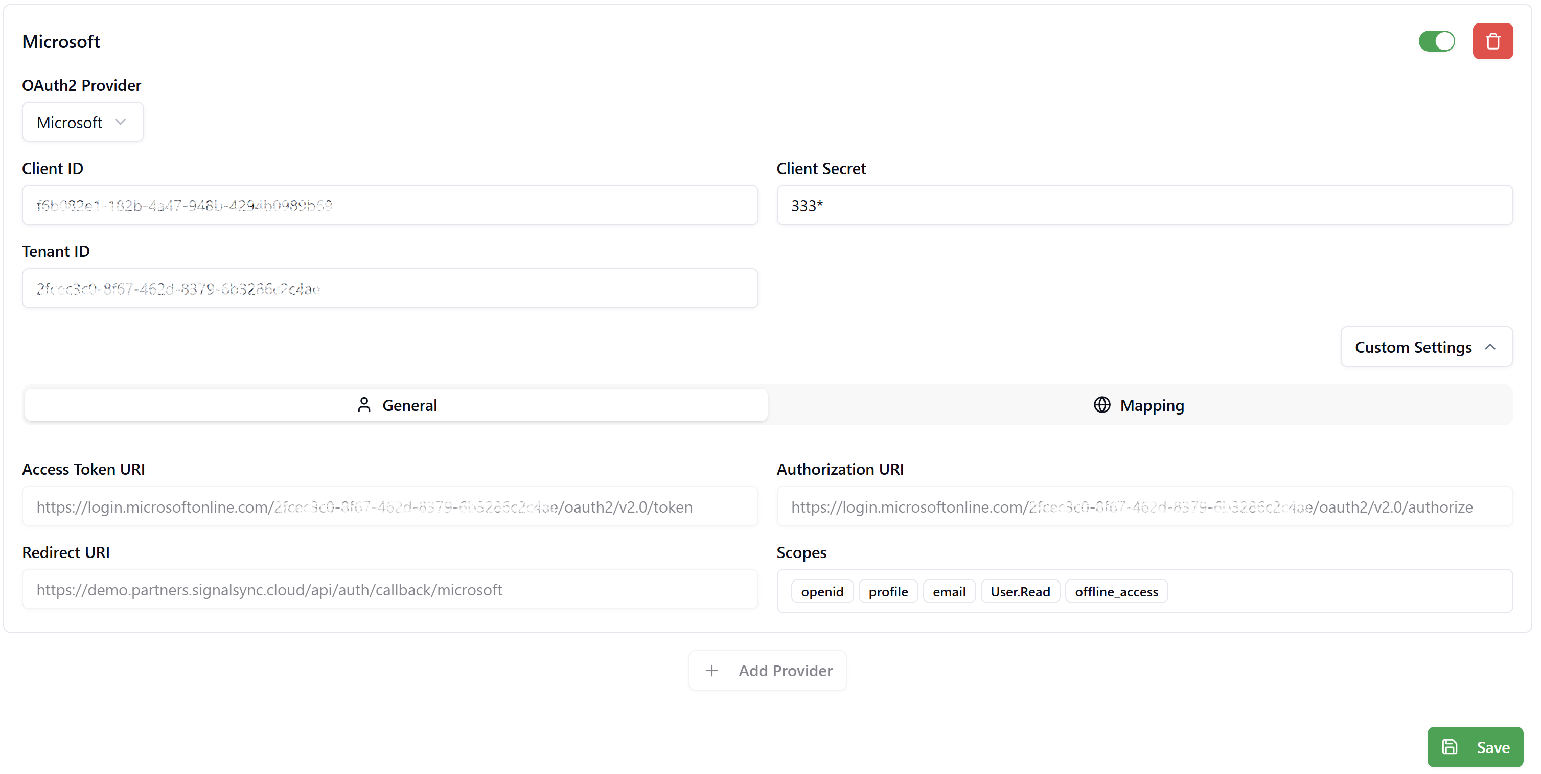 Microsoft OAuth2