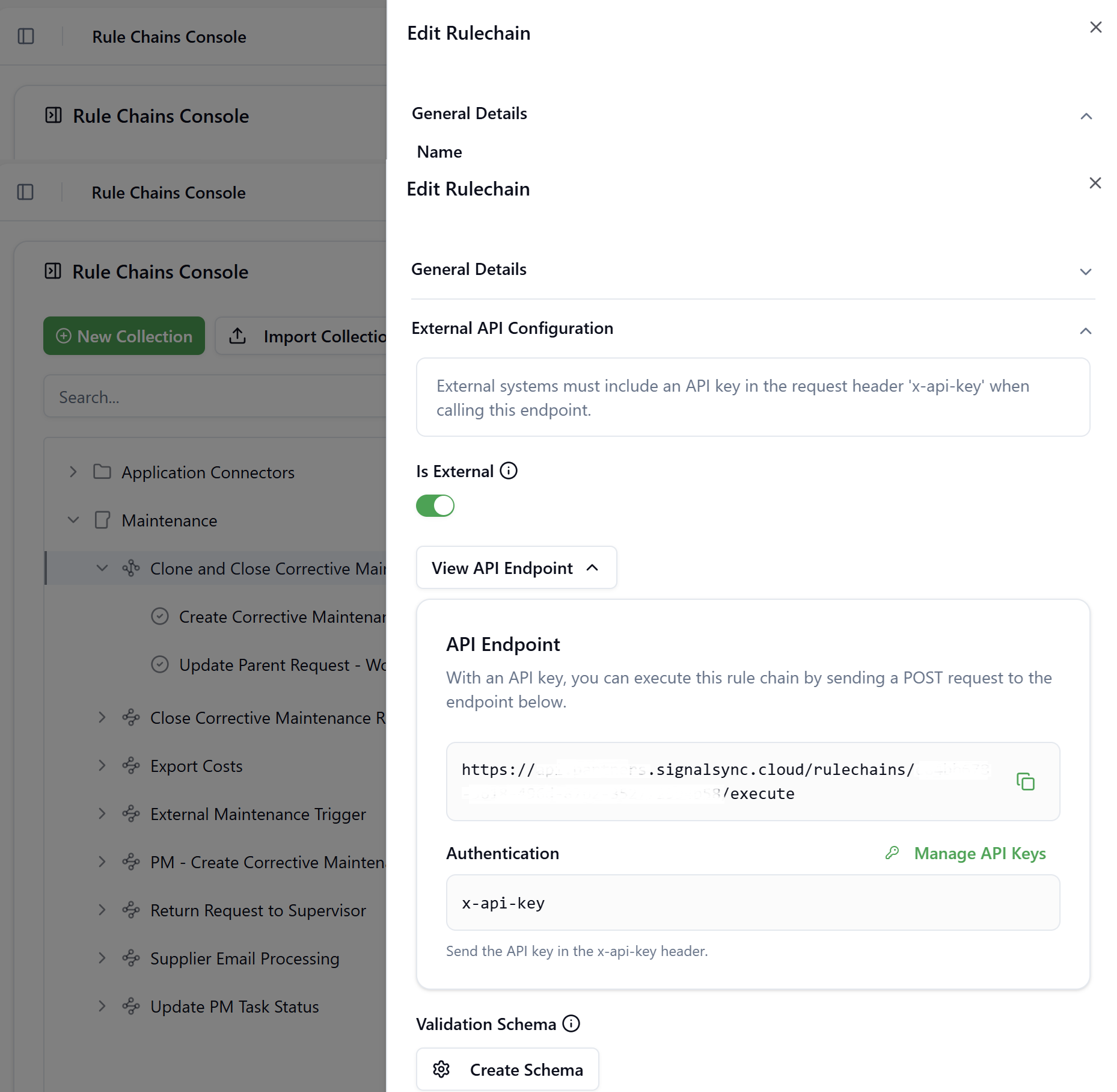 External API Configuration