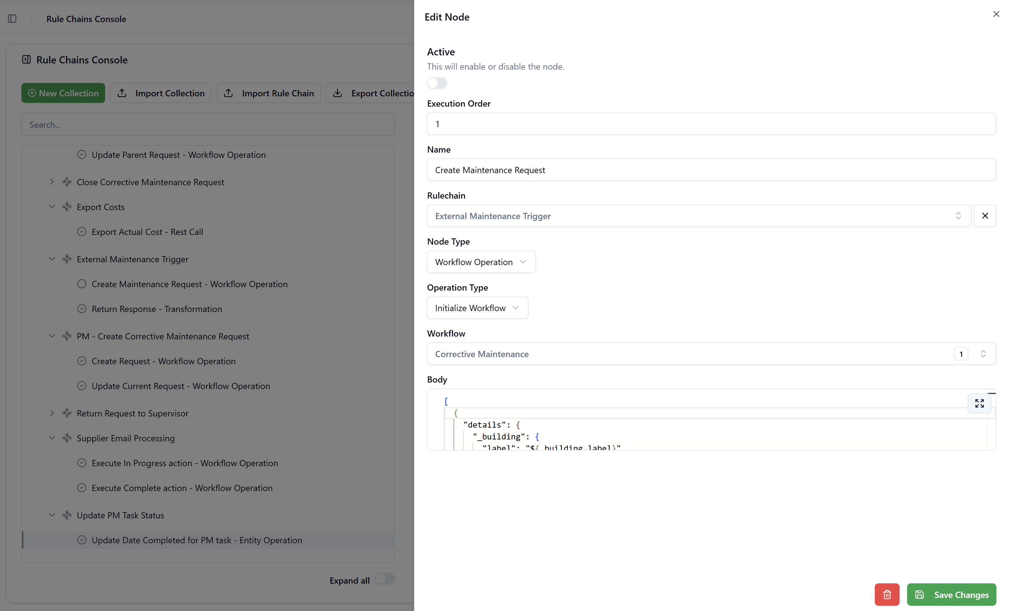 Workflow Operation Node