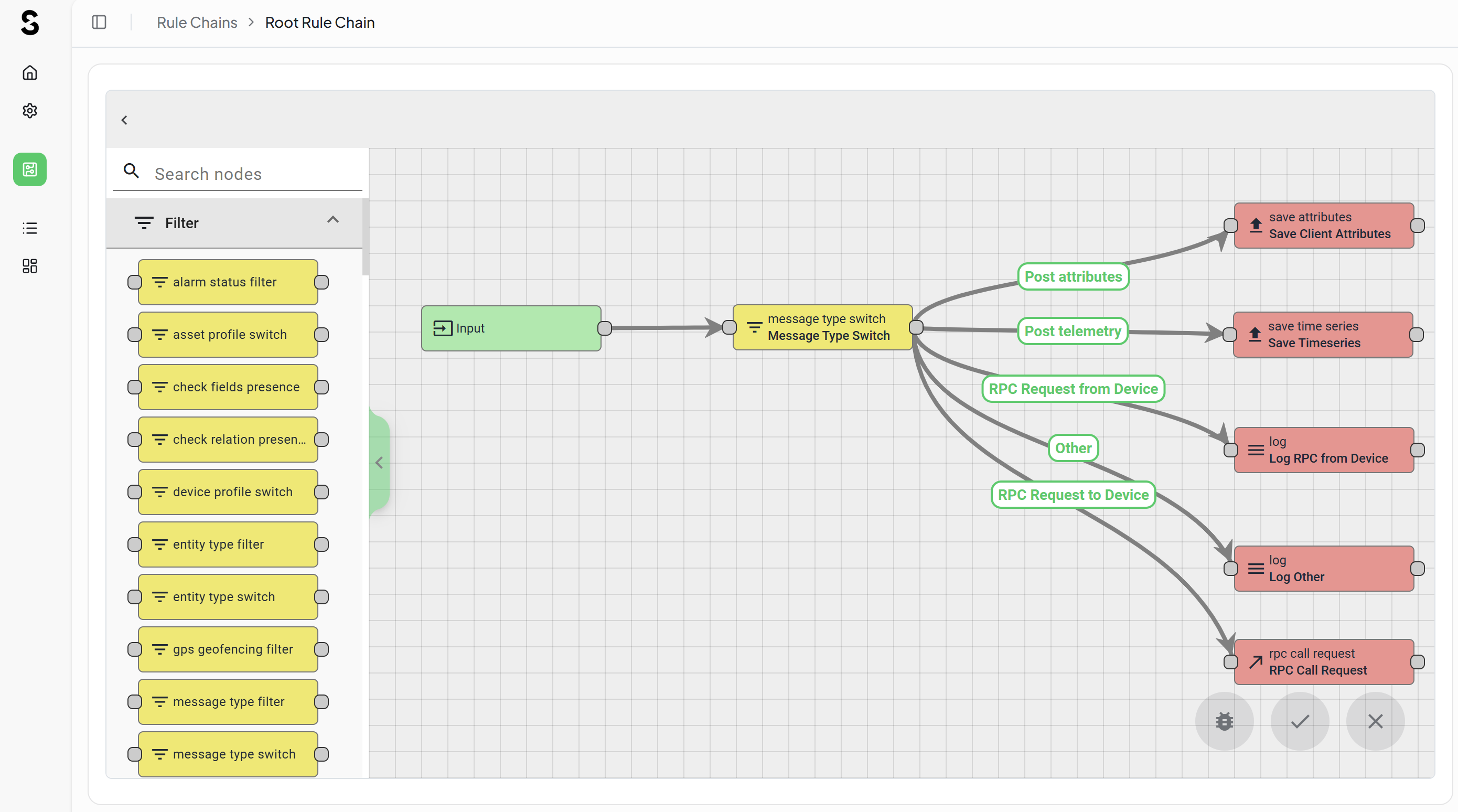 ThingsBoard Rule Chain Editor