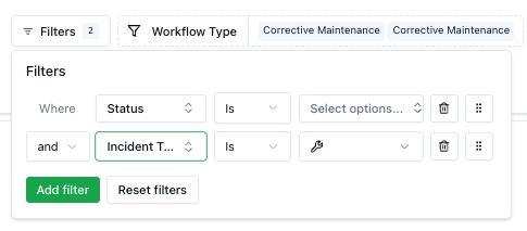 Filter Options